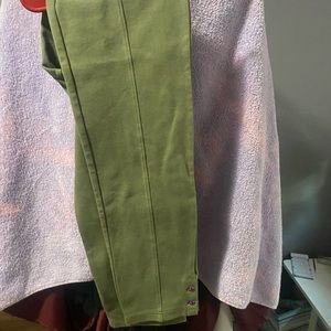 green matilda jane pants with seam